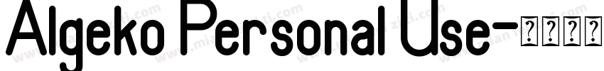 Algeko Personal Use字体转换